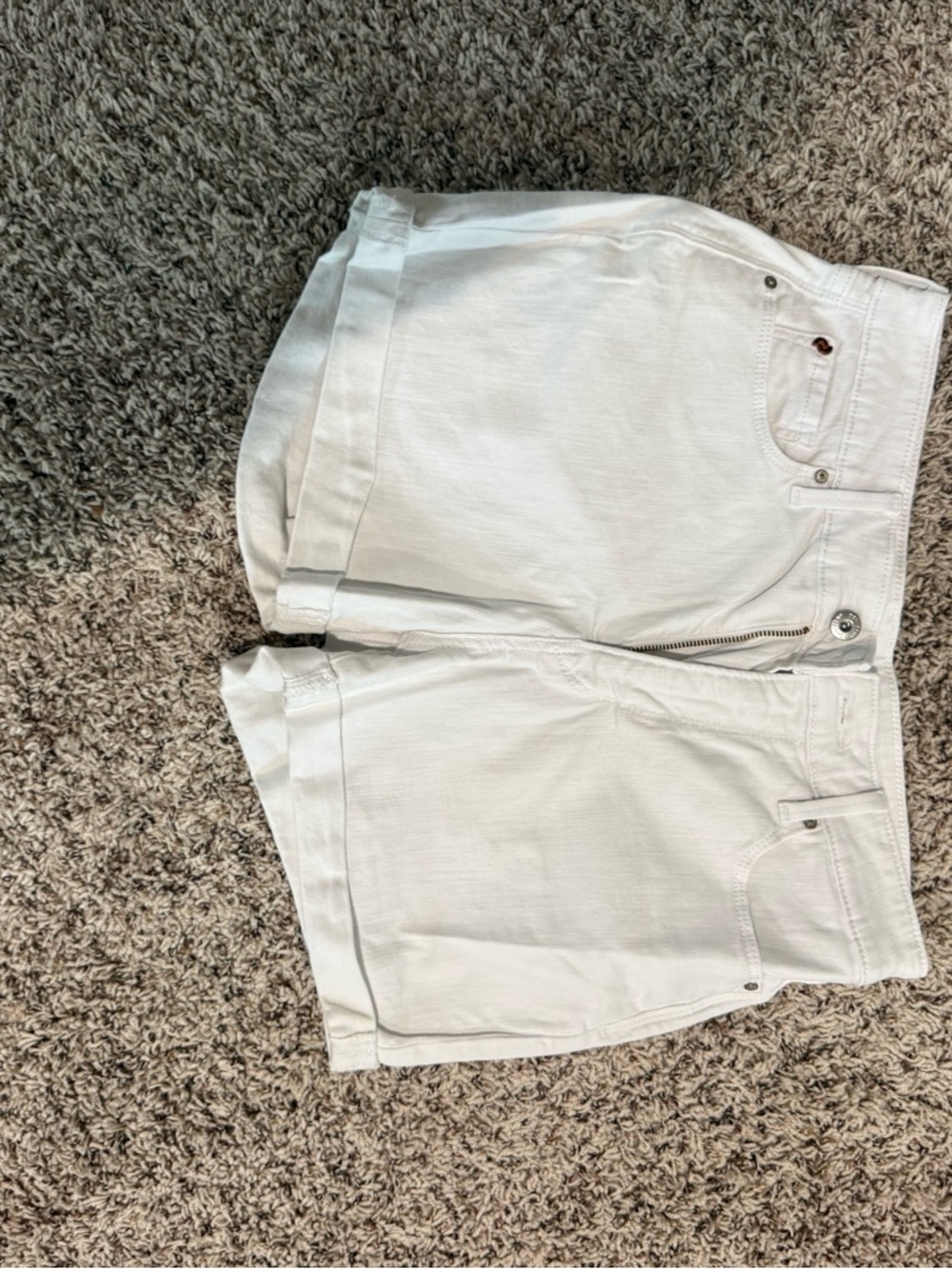Levi's White Denim Jean Shorts